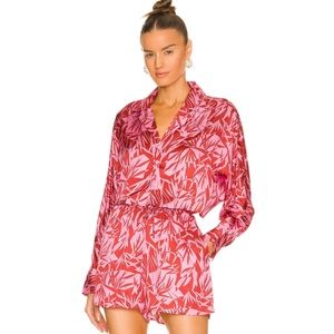 tell your friends Crop Dolman Shirt in Bellamy Print  sz xs